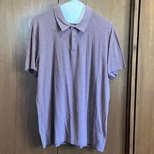 Theory Men's Polo Shirt in Light Purple